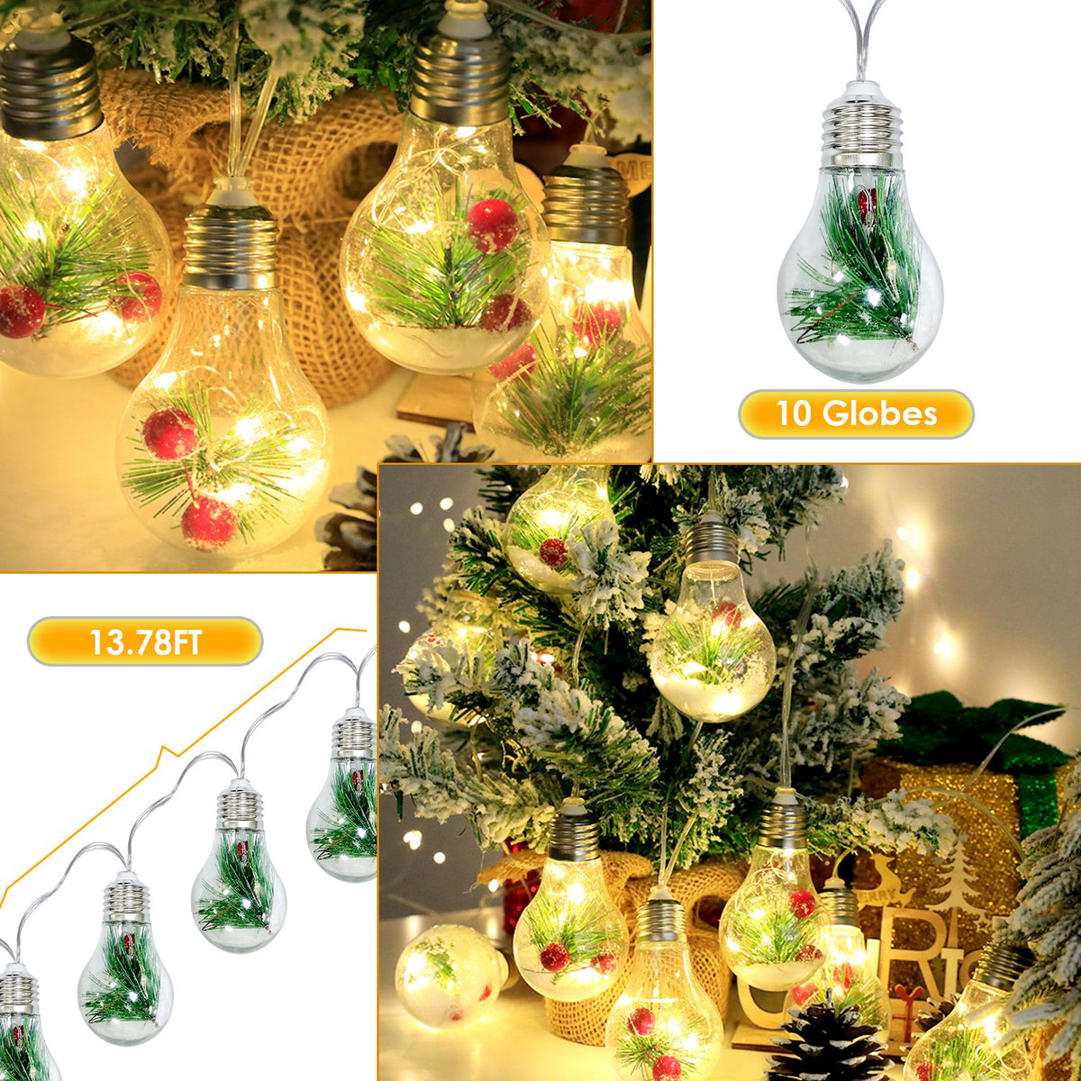 Snow Globe String Lights (13.8 ft), photo 10