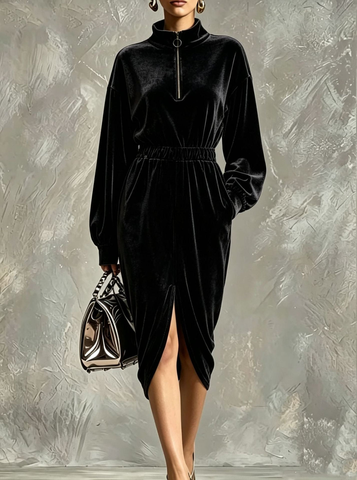 The Velvet Zip-Front Dress, photo 11