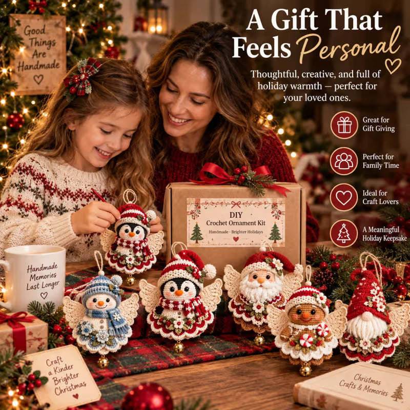 DIY crochet ornament kit for craft night
