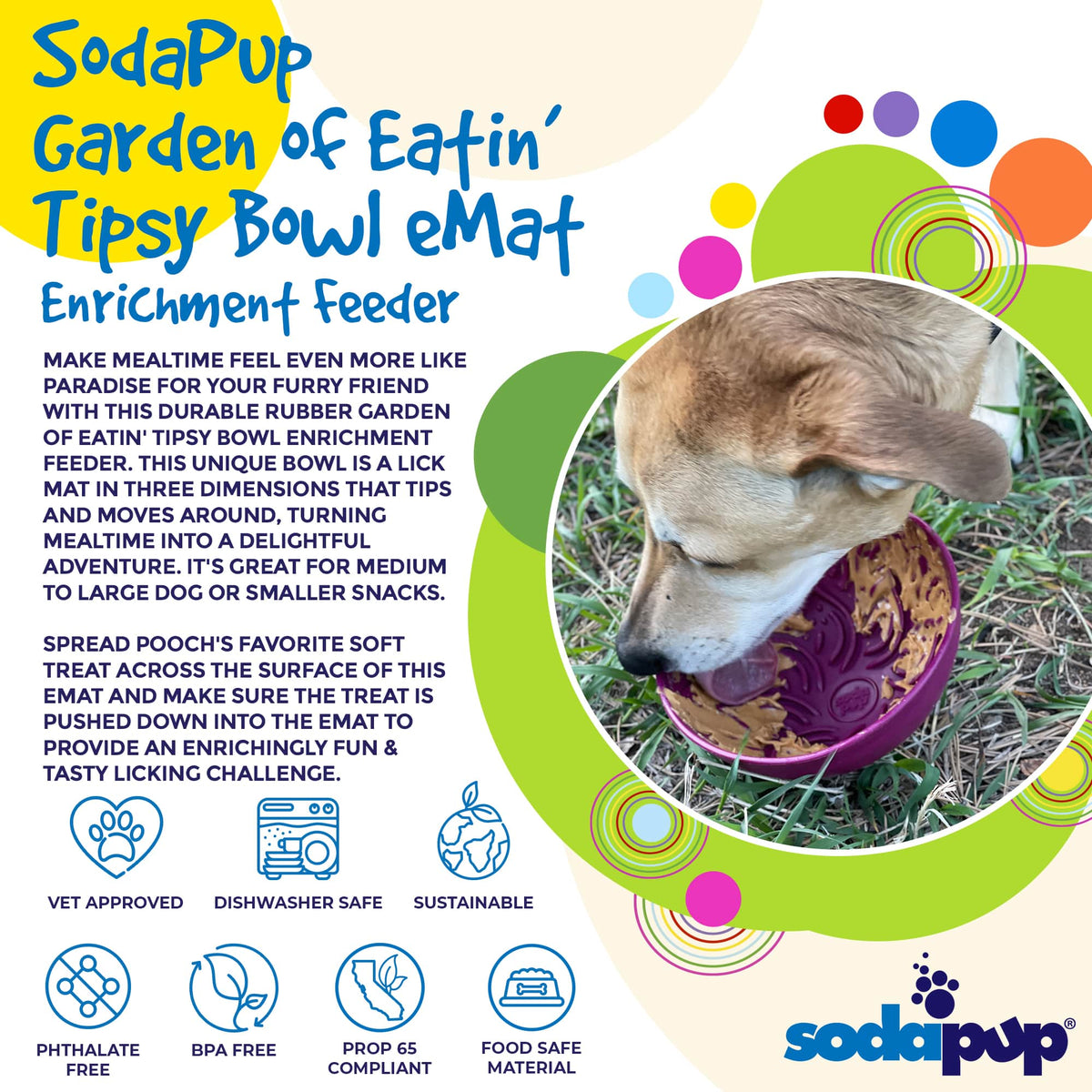 Garden Wobble Lick Bowl for Dogs & Cats, photo 6