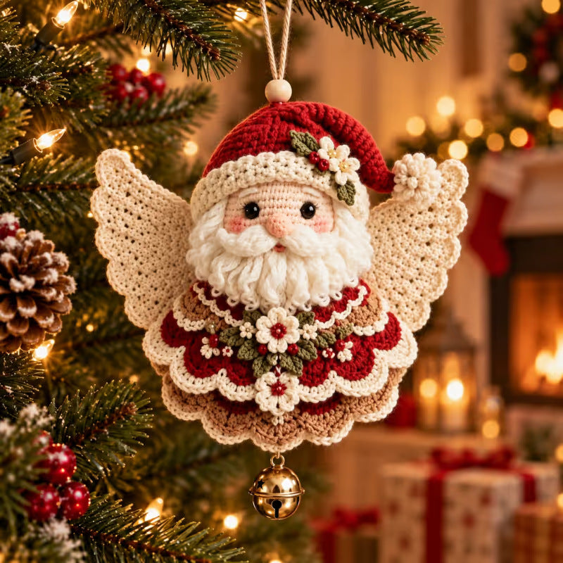 Santa crochet Christmas ornament kit