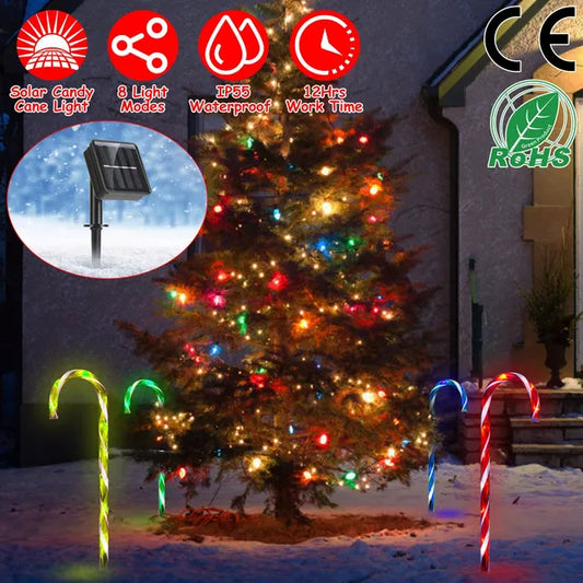 Candy Cane Pathway Lights