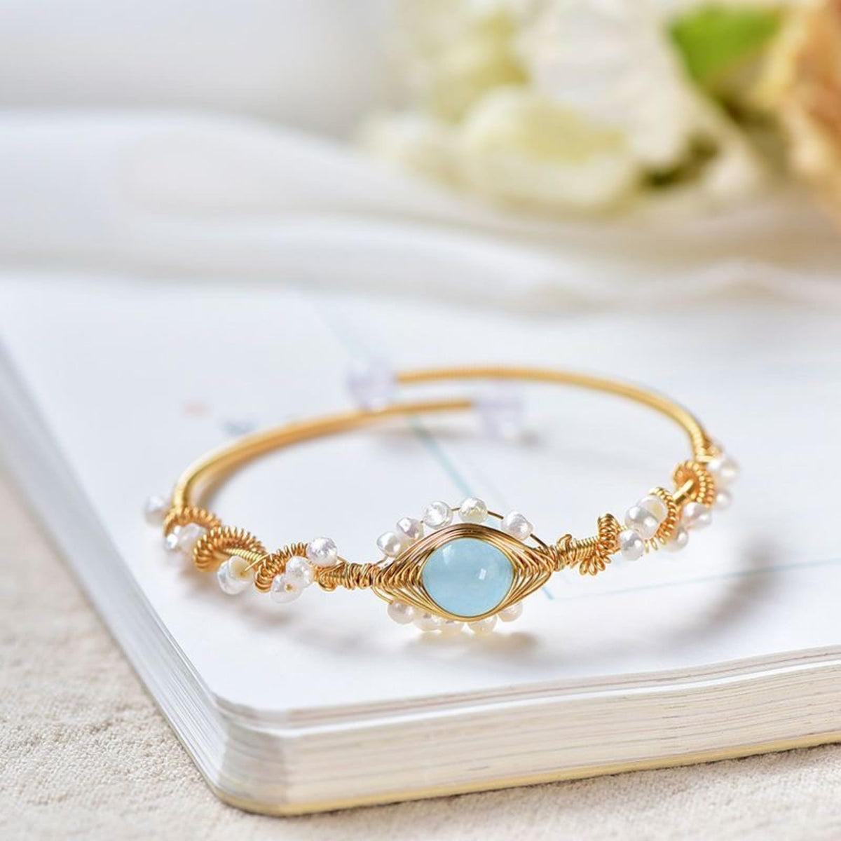 The Pearl-Wrapped Heirloom Cuff, included in The Heirloom Stack