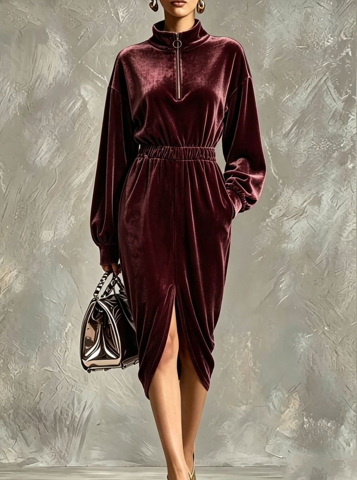 The Velvet Zip-Front Dress, photo 10