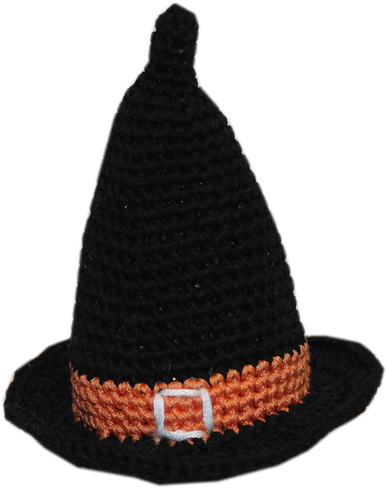 Crocheted Witch Hat Pet Toy