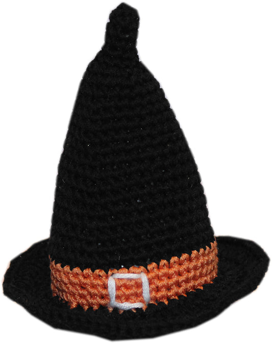 Crocheted Witch Hat Pet Toy