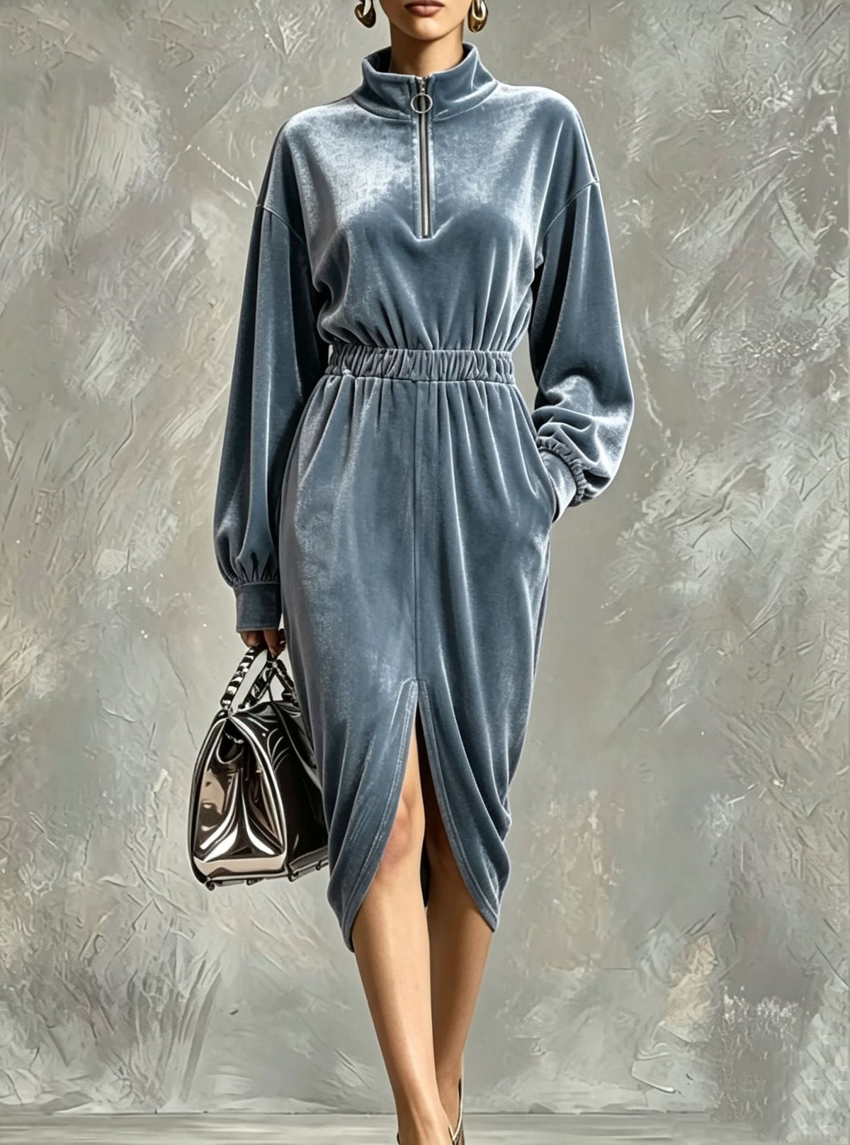 The Velvet Zip-Front Dress, photo 8