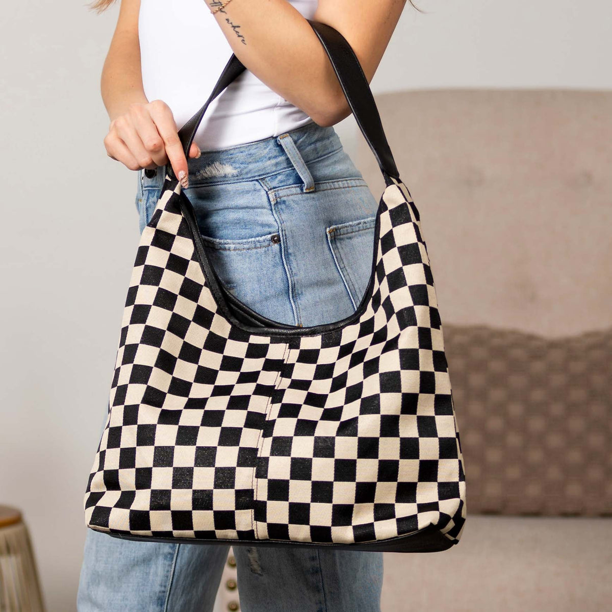 The Celine Checkered Hobo, photo 3