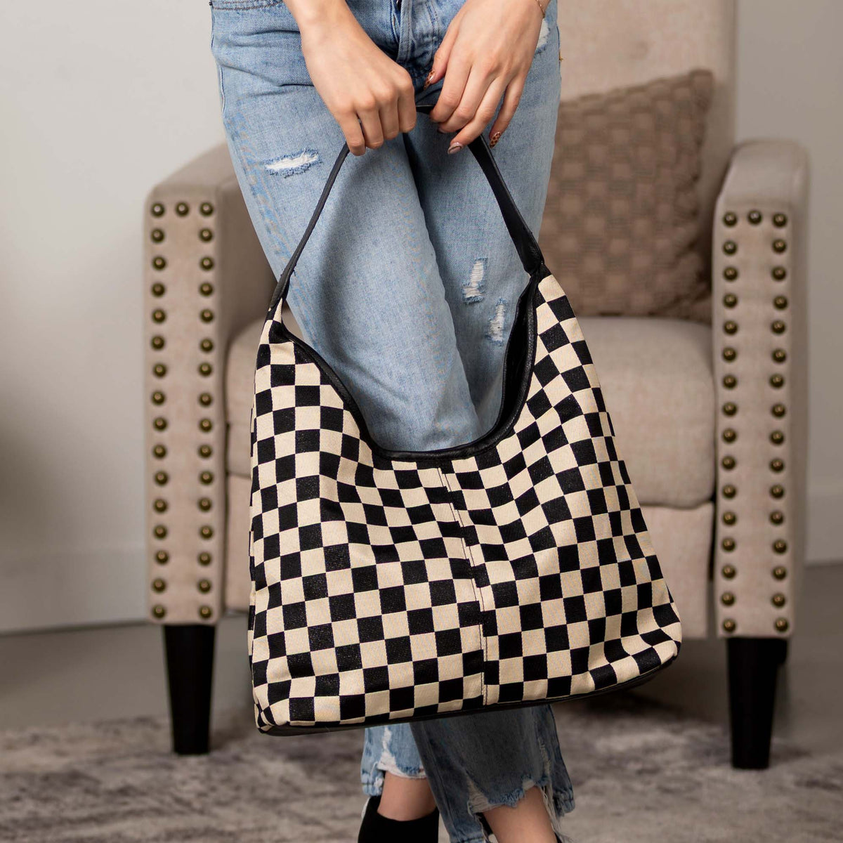 The Celine Checkered Hobo, photo 4