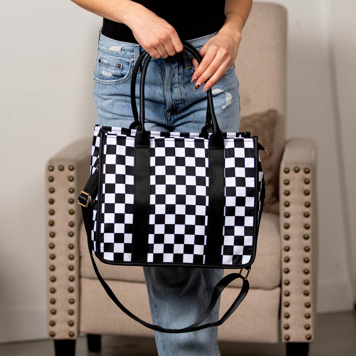 The Dallas Checkered Tote, photo 6