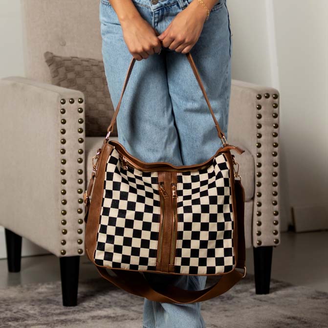 The Vanessa Checkered Hobo Set, photo 4
