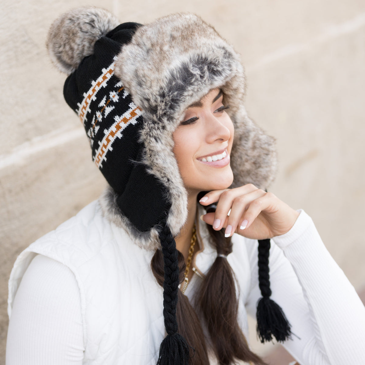 The Fair Isle Pom Trapper Hat, photo 5