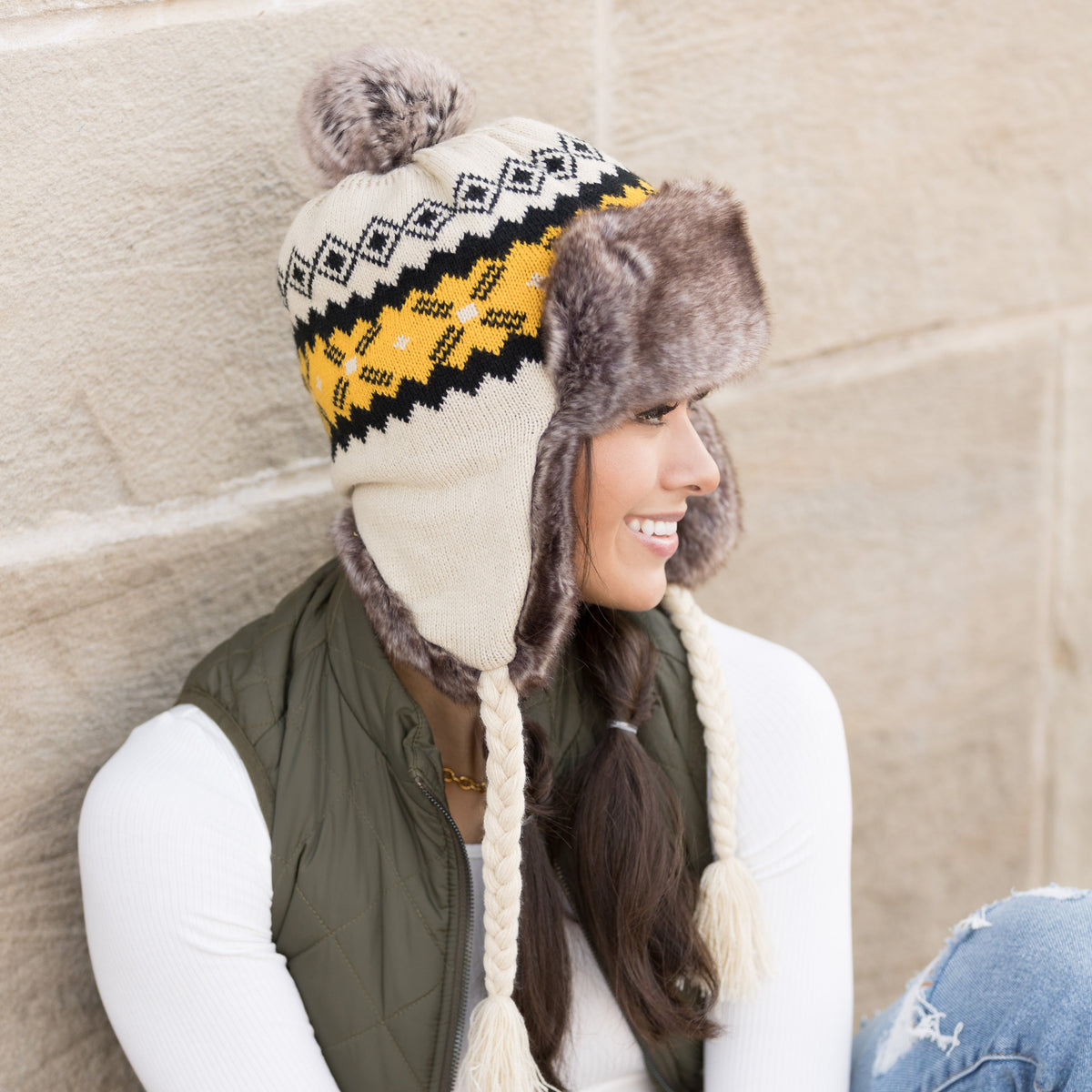 The Fair Isle Pom Trapper Hat, photo 7