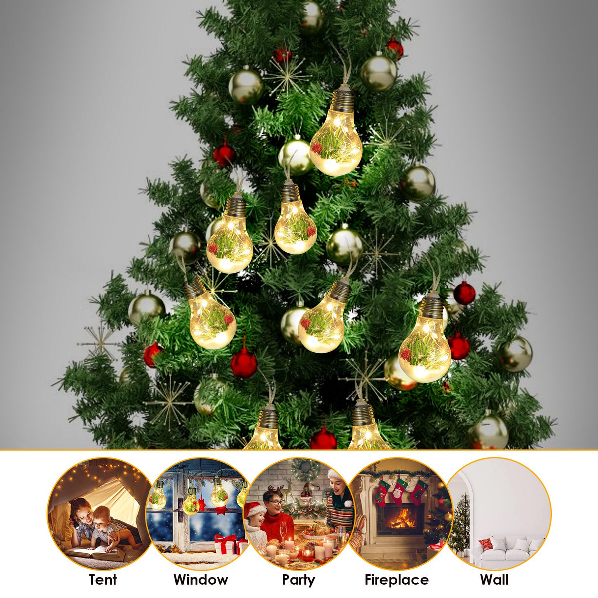 Snow Globe String Lights (13.8 ft), photo 9