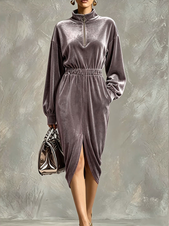 The Velvet Zip-Front Dress, photo 6