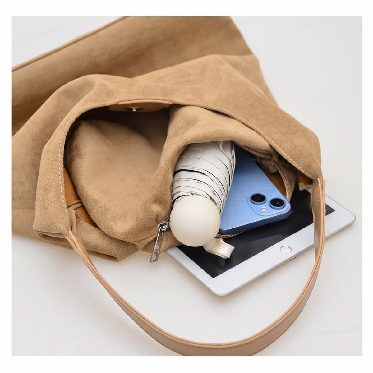 The Andrea 2-in-1 Suede Hobo