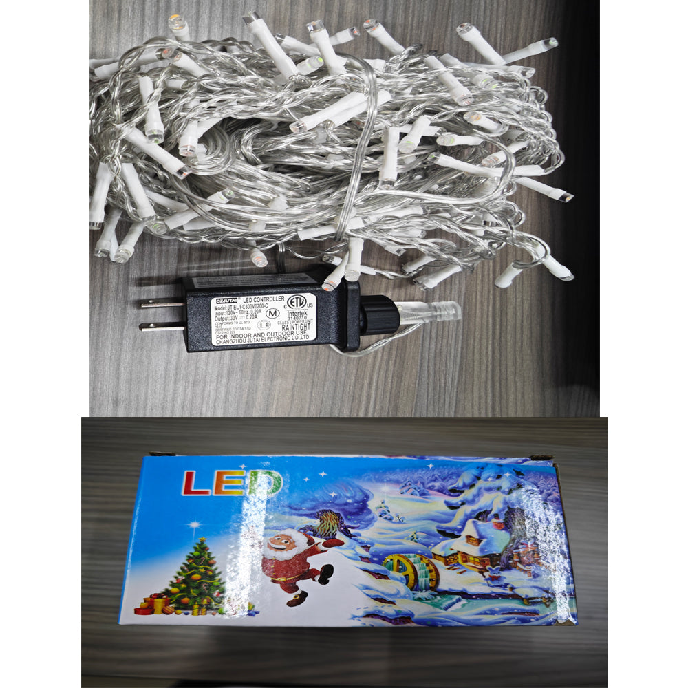 Warm White Icicle Curtain Lights (33 ft)