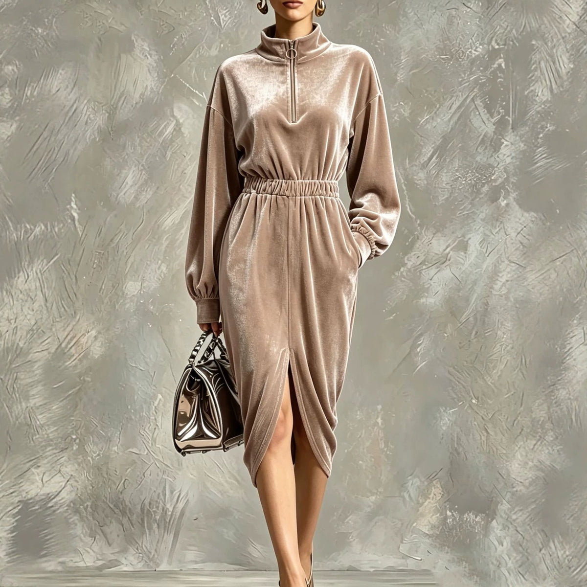 The Velvet Zip-Front Dress, photo 2