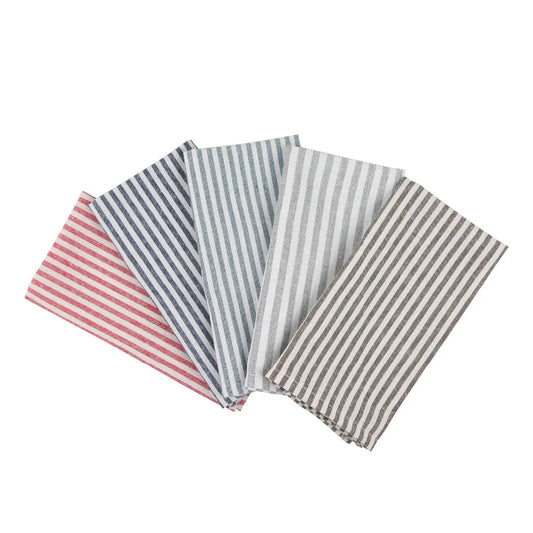 The Bistro Stripe Napkins (Set of 12)