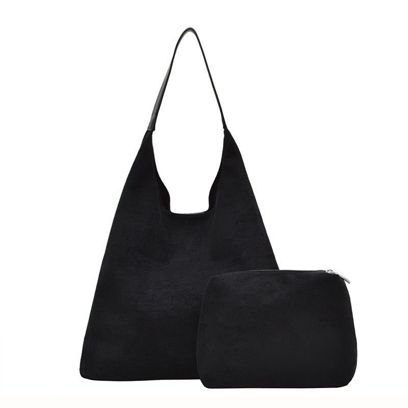 The Andrea 2-in-1 Suede Hobo