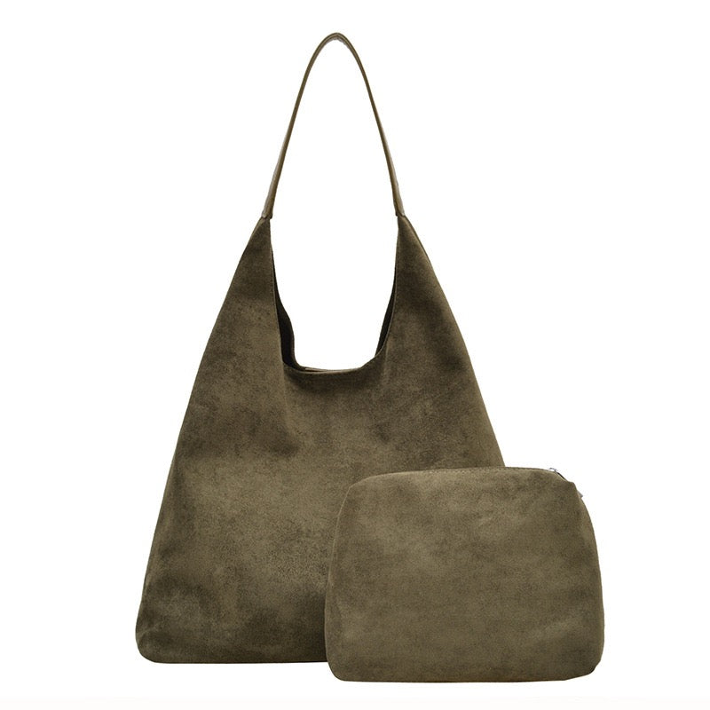 The Andrea 2-in-1 Suede Hobo