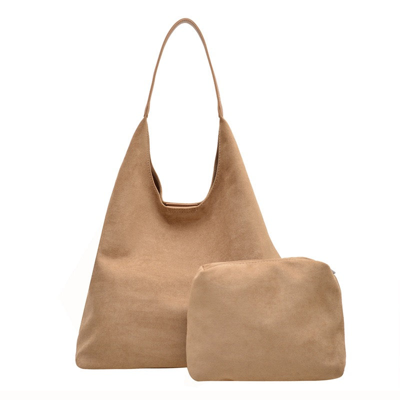 The Andrea 2-in-1 Suede Hobo