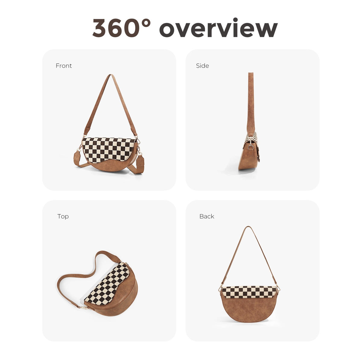 The Karlie Checkered Saddle Bag, photo 6