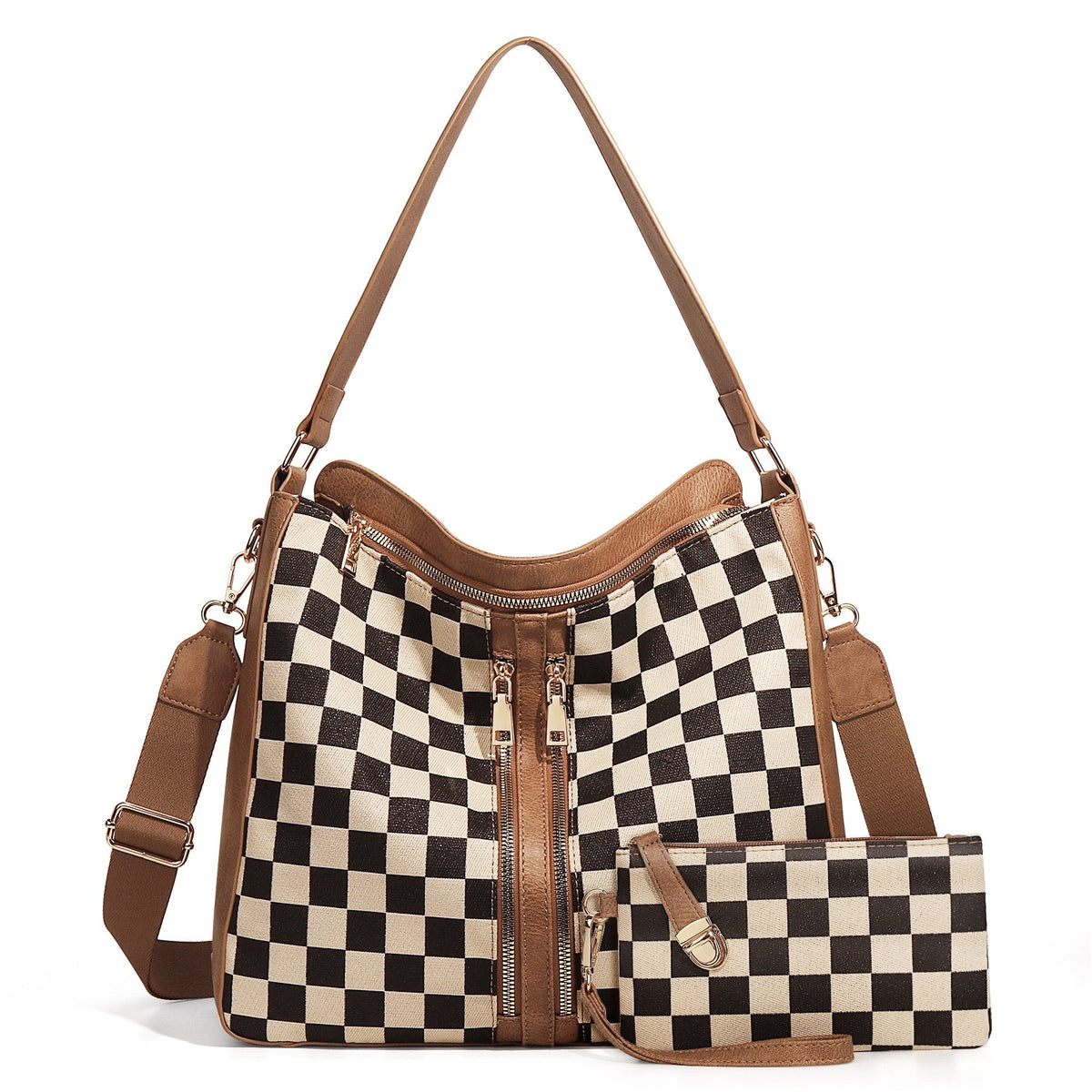 The Vanessa Checkered Hobo Set, photo 7