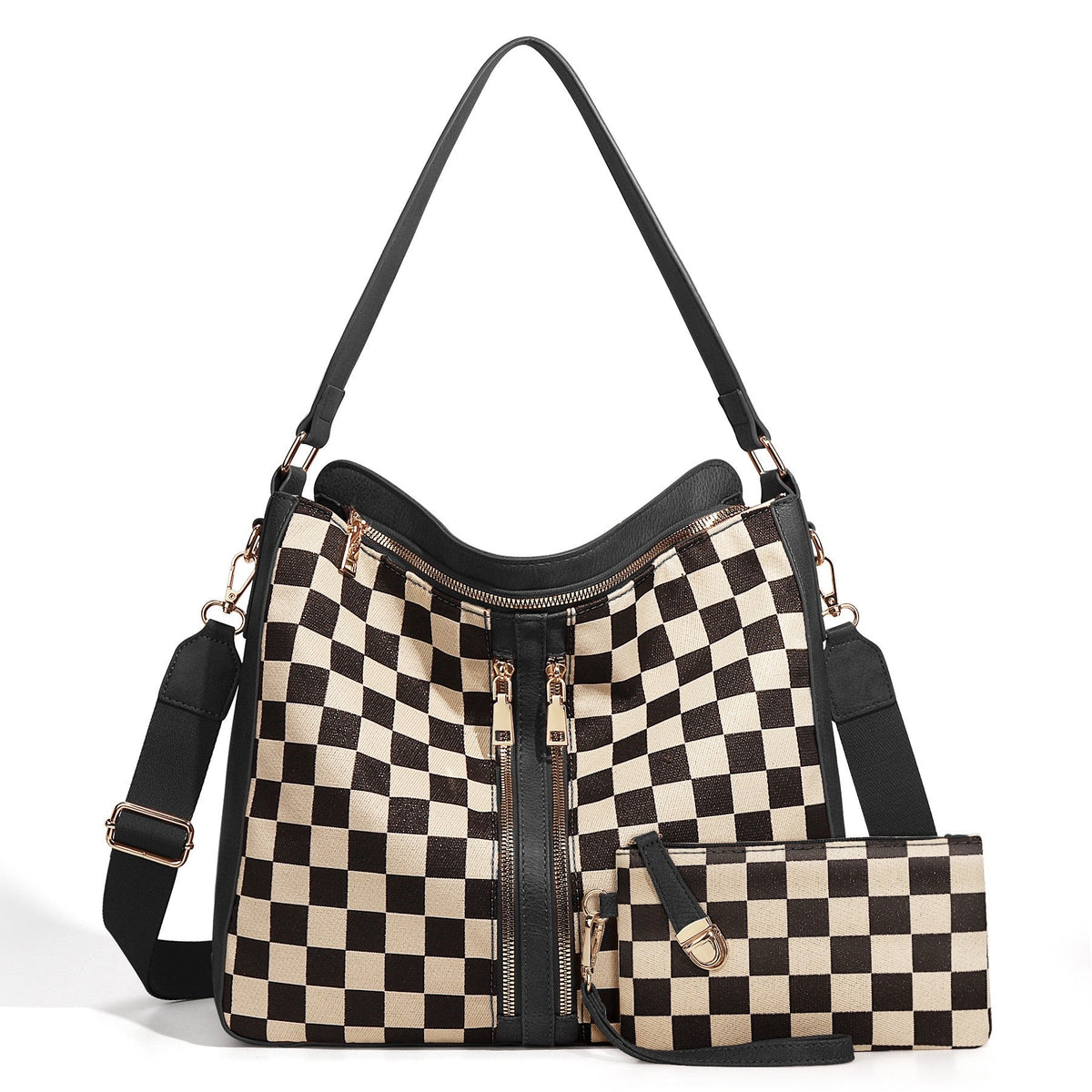The Vanessa Checkered Hobo Set, photo 10