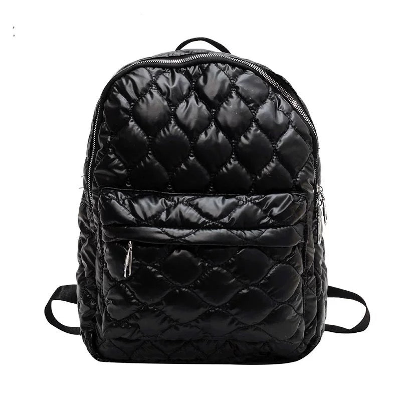 The Jade Metallic Puffer Backpack, photo 11