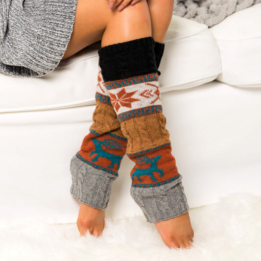 The Nordic Snowflake Leg Warmers