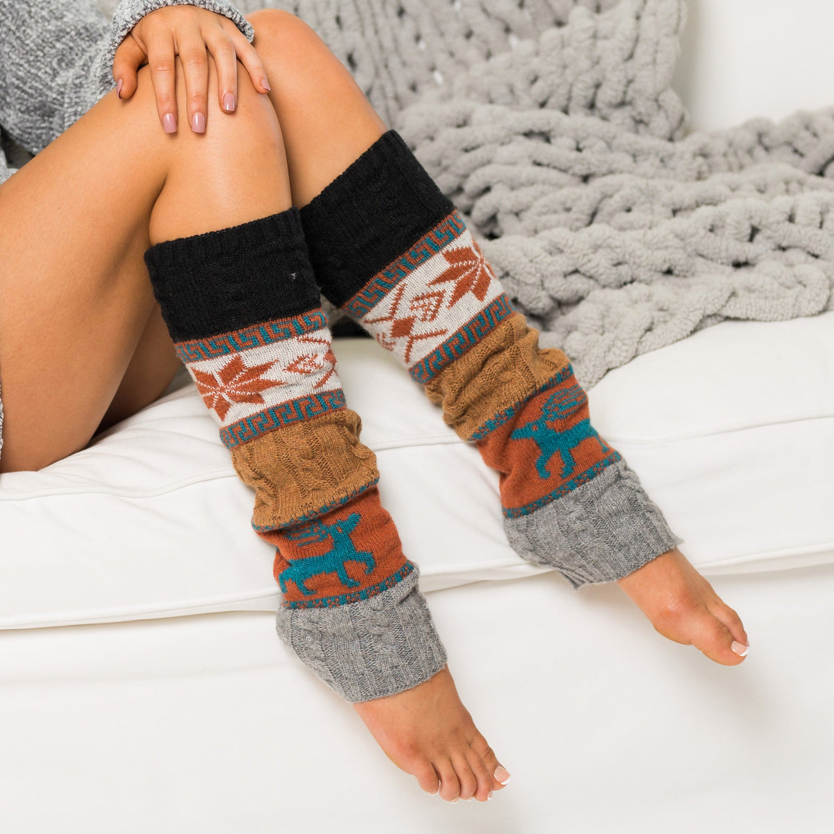 The Nordic Snowflake Leg Warmers, photo 2