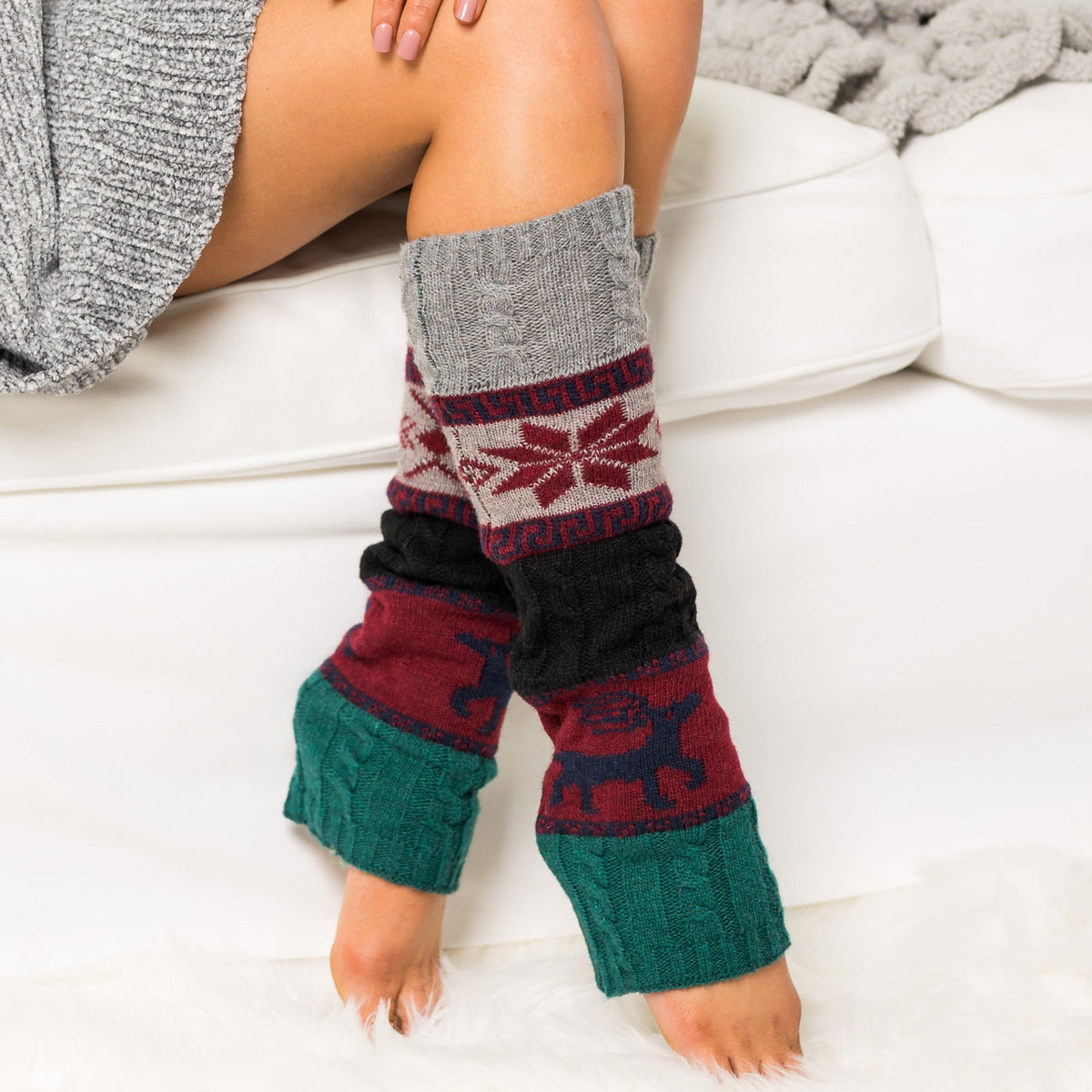 The Nordic Snowflake Leg Warmers, photo 3