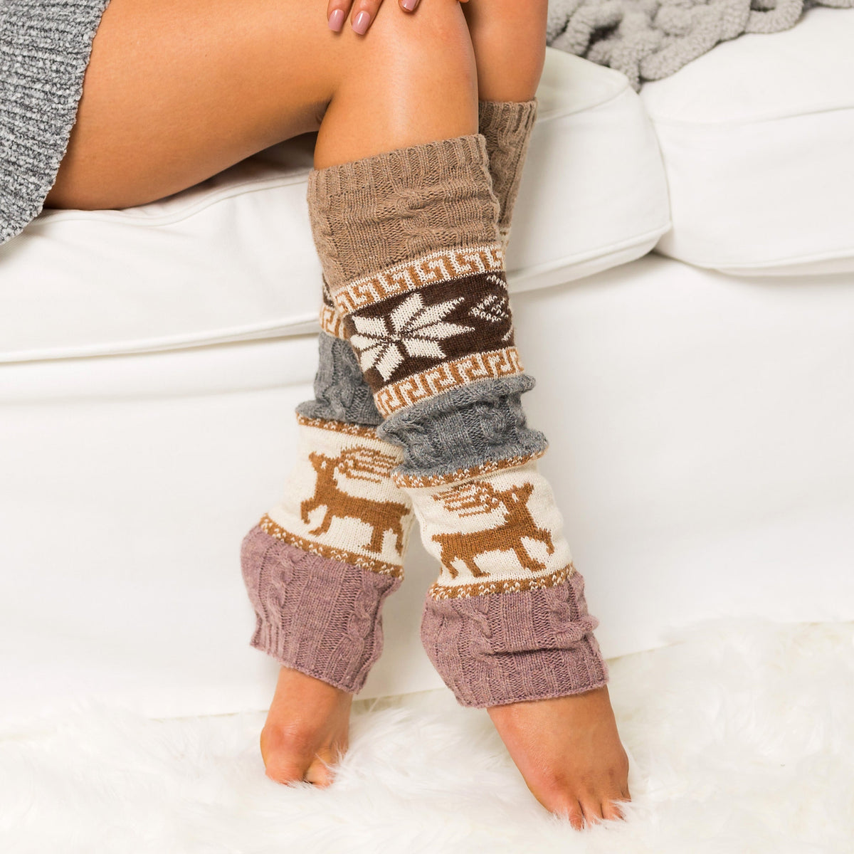 The Nordic Snowflake Leg Warmers, photo 6