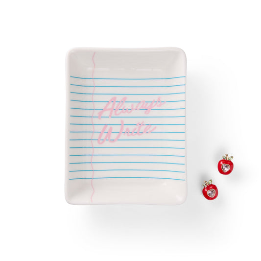 The Always Write Trinket Tray & Earring Set