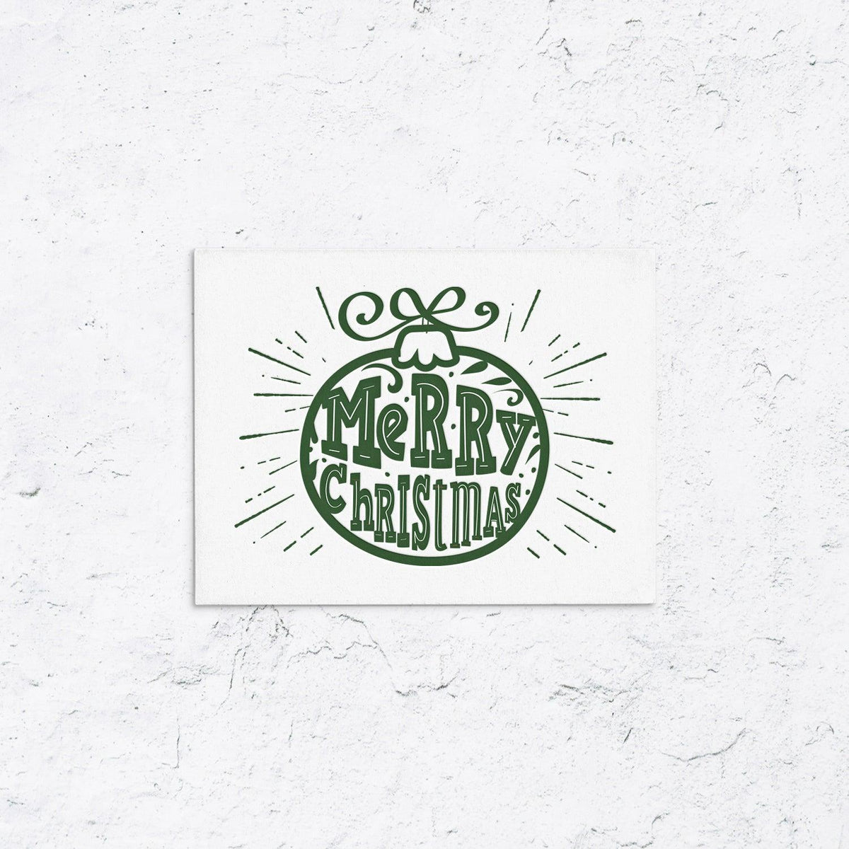 Merry Christmas Letterpress Cards (Box of 10), photo 2
