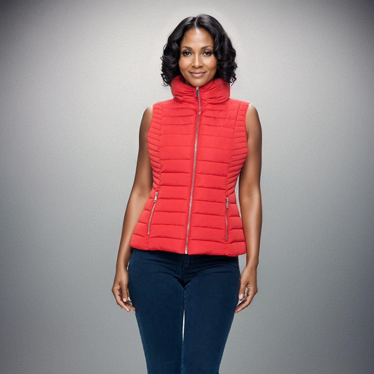 PuffTech High Collar Quilted Vest, photo 6