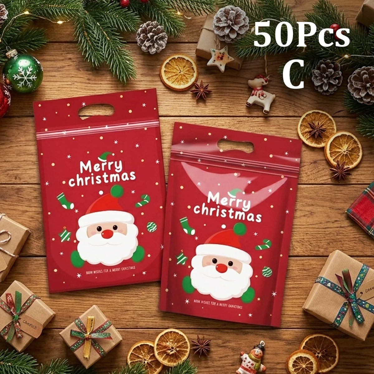 The Christmas Treat Bags (50 Pack)