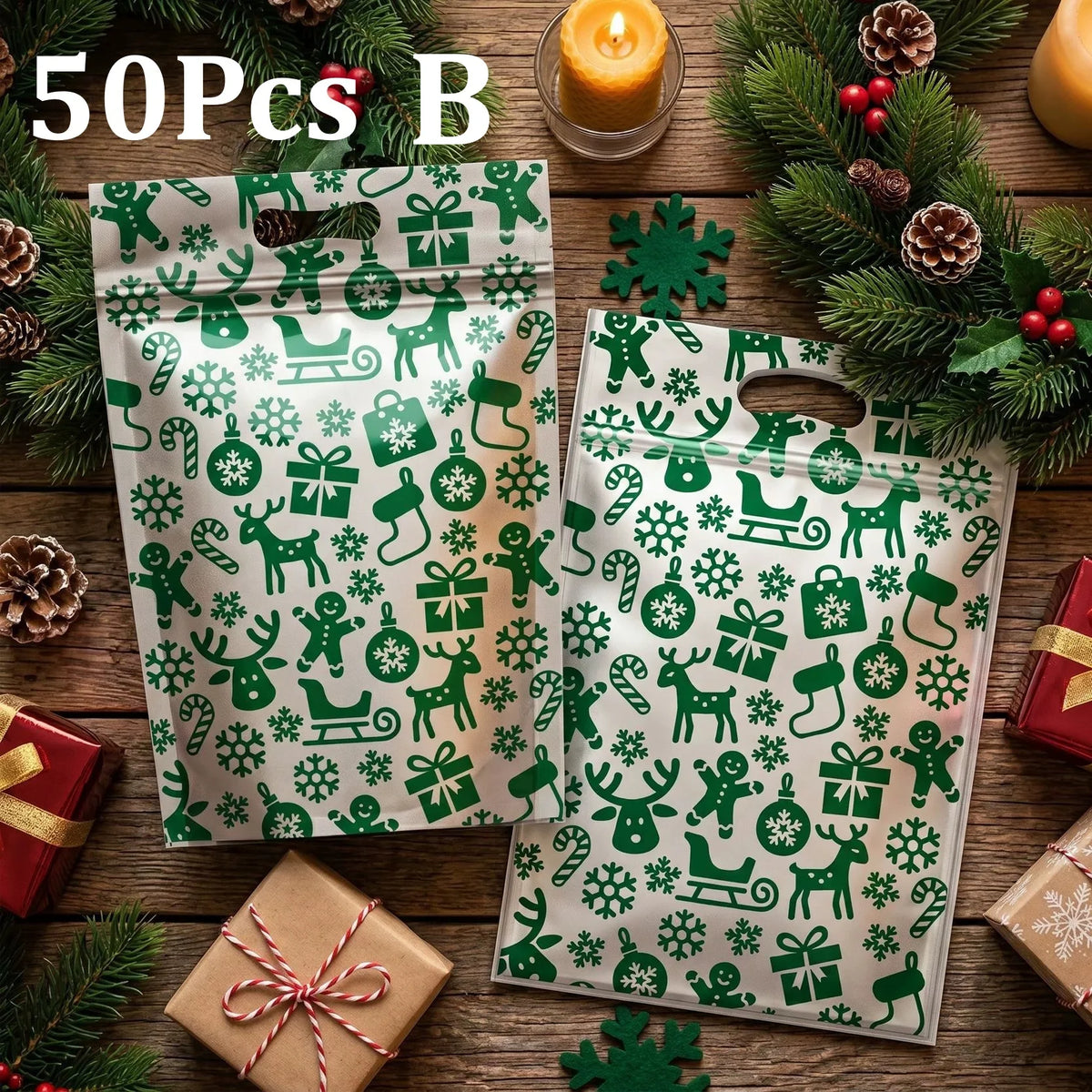 The Christmas Treat Bags (50 Pack)