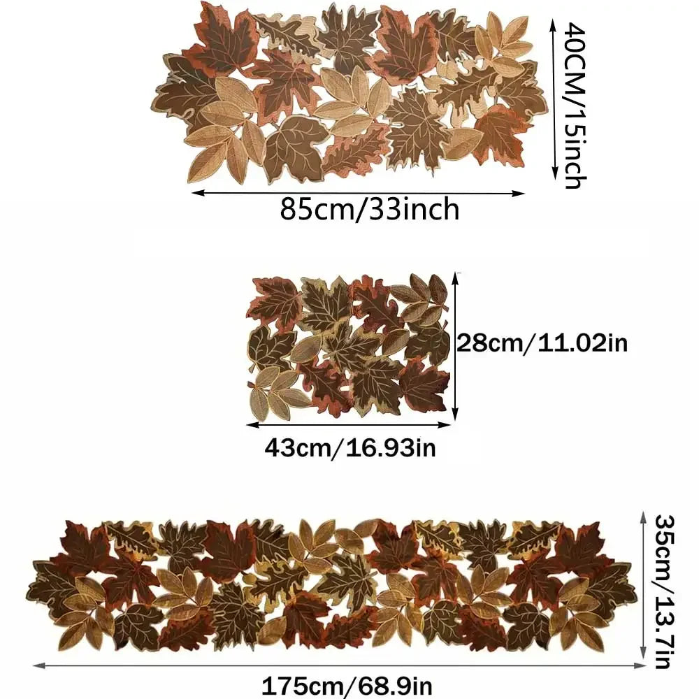 The Embroidered Maple Table Runner, photo 4