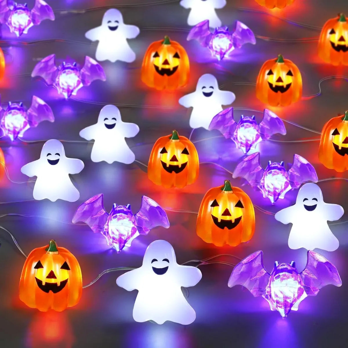 Ghost & Pumpkin Fairy Lights, photo 4
