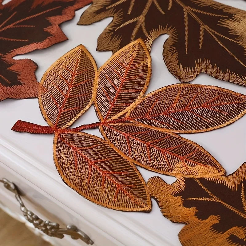 The Embroidered Maple Table Runner, photo 5