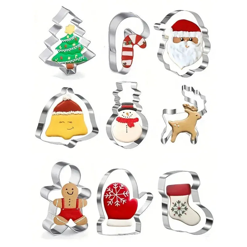 The Christmas Cookie Cutter Set (9 Pieces)