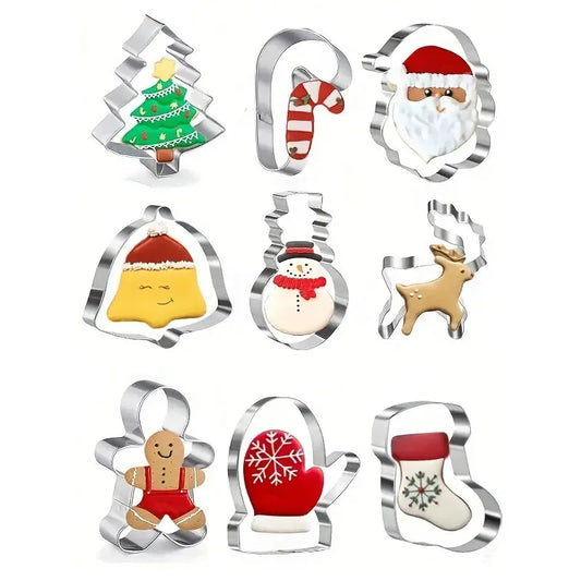 The Christmas Cookie Cutter Set (9 Pieces)