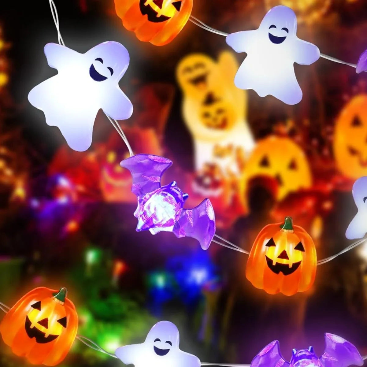 Ghost & Pumpkin Fairy Lights, photo 6