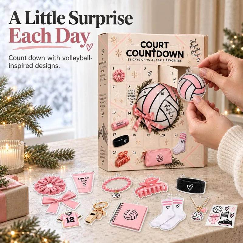 Opening a door on the Court Countdown volleyball advent calendar