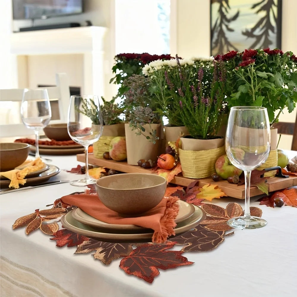 The Embroidered Maple Table Runner, photo 6