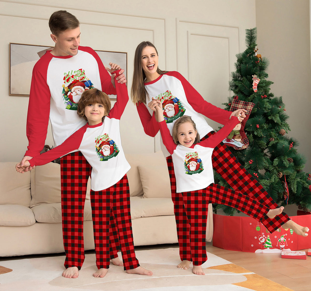 The Plaid Family Christmas Pajamas
