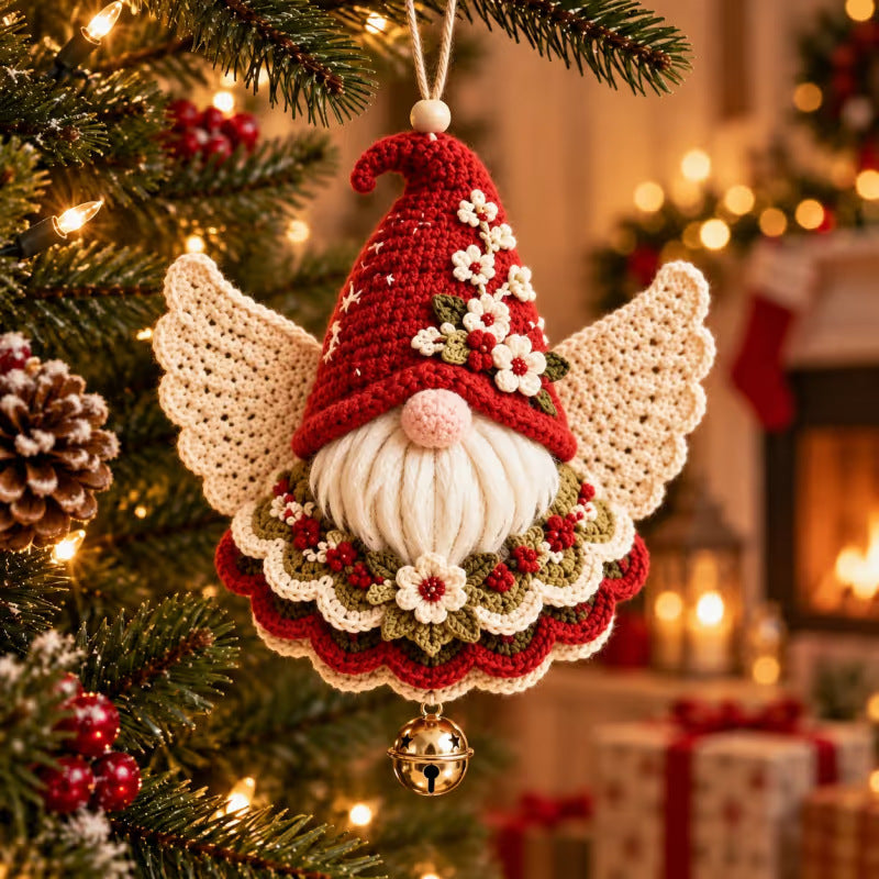 Gnome crochet Christmas ornament kit