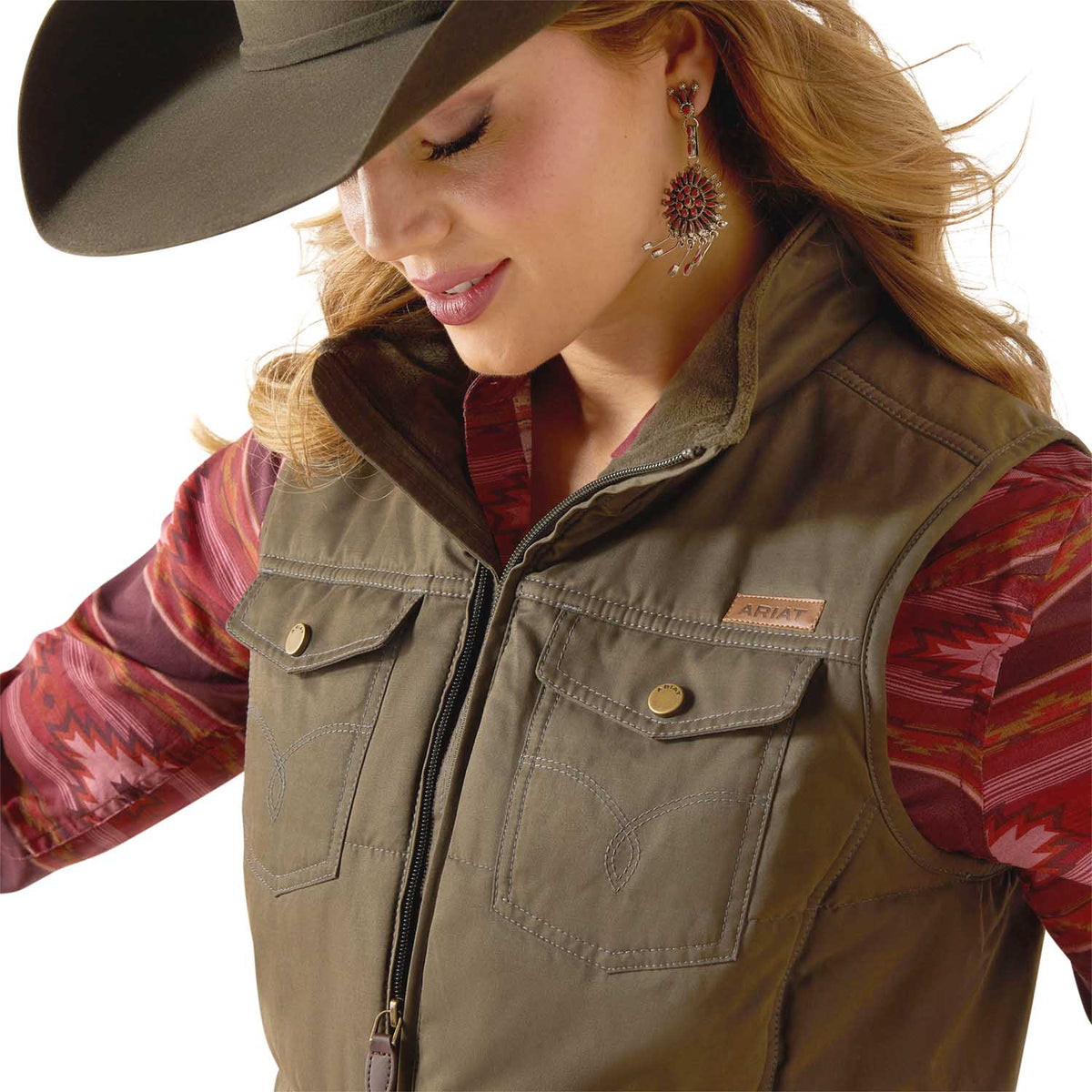 Ariat Women's Grizzly Quilted Vest, photo 3